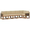 vidaXL Set de canapele de exterior 6 pcs Natural și Bej Poliester