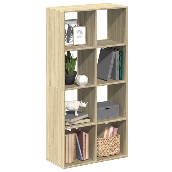 vidaXL Bibliotecă/separator cameră stejar sonoma 69,5x29x137,5 cm lemn
