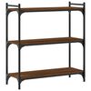 vidaXL Bibliotecă 3 niveluri, stejar maro 80x30x86 cm, lemn prelucrat