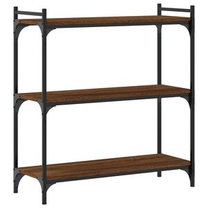 vidaXL Bibliotecă 3 niveluri, stejar maro 80x30x86 cm, lemn prelucrat