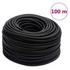 vidaXL Furtun de aer hibrid, negru, 0,6", 100 m, cauciuc și PVC