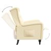 vidaXL Fotoliu rabatabil, crem, catifea