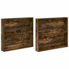 vidaXL Raft pentru reviste 2 pcs Stejar fumuriu 80 x 12 x 70 cm