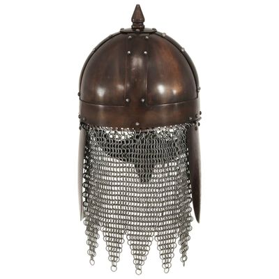vidaXL Coif de viking, aspect antic, jocuri pe roluri, arămiu, oțel