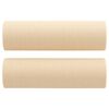 vidaXL Set canapea perne/perne decorative, 3 piese, crem, textil