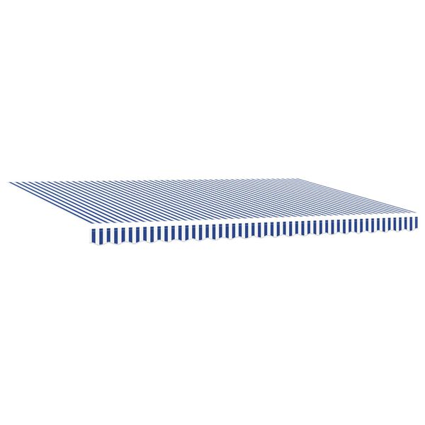 vidaXL Cortina Retractabilă Albastru și Alb 500 &times; 300 cm