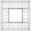vidaXL Pat ridicat din gabion Argintiu 80 x 80 x 40 cm Oțel Galvanizat