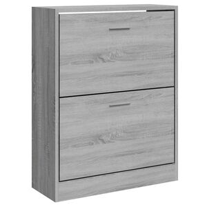 vidaXL Pantofar, gri sonoma, 63x24x81 cm, lemn prelucrat
