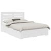 vidaXL Cadru de pat cu sertar Alb 160 x 200 cm Lemn prelucrat