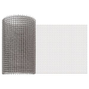 vidaXL Ecran din plasă 20 x 200 cm 3 Mesh Oțel Inoxidabil 201 Argintiu