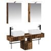 vidaXL Set dulap baie 5 buc. Lemn vechi Lemn prelucrat