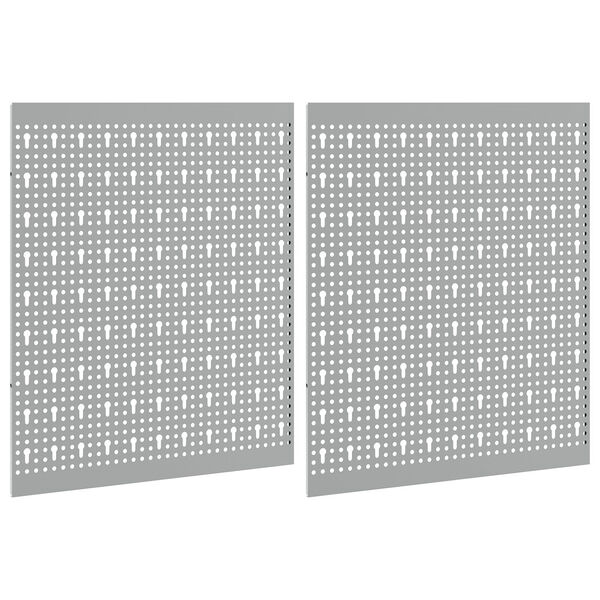 vidaXL Bancă de depozitare 2 pcs Gri 100 x 1 x 60 cm