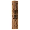 vidaXL Dulap de baie, Lemn vechi, 30x30x183,5 cm, PAL