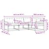 vidaXL Set de canapele de exterior 4 pcs Gri natural și deschis