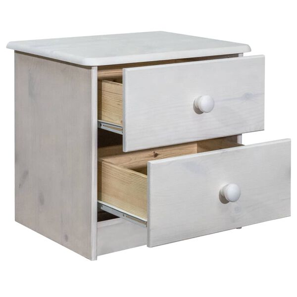 vidaXL Noptieră, 43x34x40 cm, lemn masiv de pin