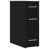 vidaXL Dulap Apothecary 20 x 45,5 x 60 cm Lemn prelucrat Stejar Negru