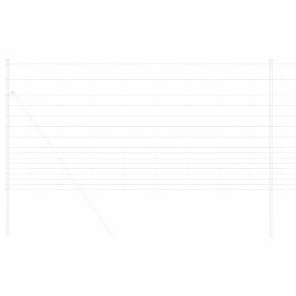 vidaXL Gard pentru câmp Argintiu 25 x 1.2 m Oțel galvanizat