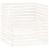 vidaXL Compostor, alb, 100x100x102 cm, lemn masiv de pin