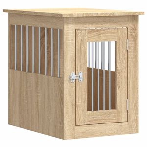 vidaXL Ladă pentru c&acirc;ini, stejar sonoma, 45x62x59 cm, lemn prelucrat