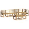 vidaXL Set de canapele de exterior 8 pcs Alb Lemn Solid de Acacia