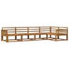 vidaXL Set de canapele de exterior 5 pcs natural Lemn Solid de Acacia