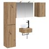 vidaXL Set de mobilier pentru baie 5 buc. Stejar Artizanal