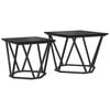 vidaXL Set măsuțe laterale 2 pcs Stejar negru 50 x 50 x 40 cm