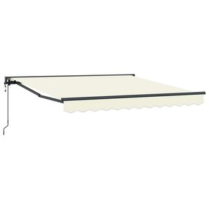 vidaXL Cortina Retractabilă Crem 300 x 250 cm Aluminiu și țesătură