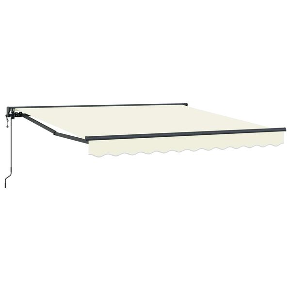 vidaXL Cortina Retractabilă Crem 300 x 250 cm Aluminiu și țesătură