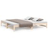 vidaXL Pat de zi extensibil, 90x200 cm, lemn masiv de pin