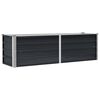 vidaXL Strat &icirc;nălțat de grădină antracit 160x40x45 cm oțel galvanizat