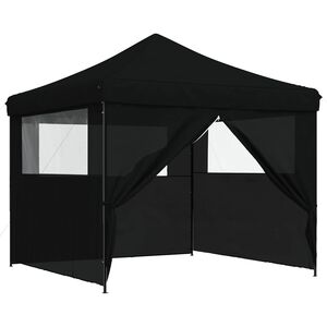 vidaXL Cort pentru Petreceri 292 x 292 x 315 cm Negru Material Oxford