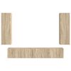 vidaXL Set comodă TV Pe perete 3 pcs Stejar Sonoma Lemn compozit