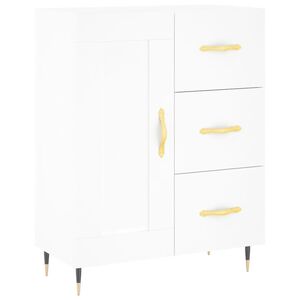 vidaXL Servantă, alb, 69,5x34x90 cm, lemn compozit