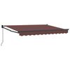 vidaXL Copertină retractabilă Maro 3 x 2 m 100% Poliester și Aluminiu