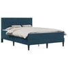 vidaXL Cadru de pat cu saltea albastru 140 x 200 cm Catifea