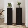 vidaXL Suport pentru plante 2 pcs Stejar Negru 33 x 33 x 100 cm
