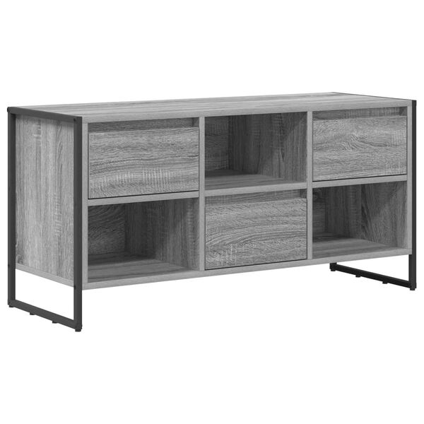 vidaXL Cabinet TV Gri Sonoma 100 x 36 x 49,5 cm Lemn compozit