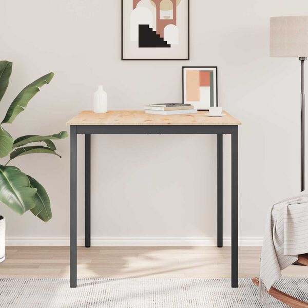 vidaXL Masă de bar natural 110 x 55 x 105 cm Lemn de pin masiv