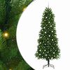 vidaXL Brad de Crăciun cu 300 LED cu suport Verde 240 cm PE