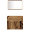 vidaXL Set de mobilier pentru baie 3 pcs Lemn Vechi 60 x 38.5 x 46 cm