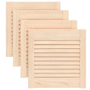vidaXL Uși de dulap design lambriu 4 buc. 39,5x39,4 cm lemn masiv pin