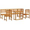 vidaXL Set Bistro de Grădină 6 pcs Maro Lemn Solid de Acacia