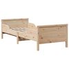 vidaXL Cadru de pat cu saltea Maro 80 x 200 cm Lemn de pin masiv