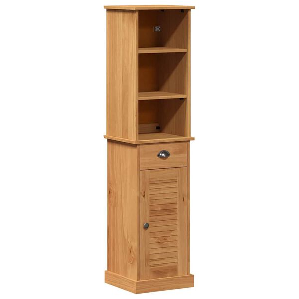 vidaXL Set de mobilier pentru baie VIGO 2 pcs Maro și Maro Miere