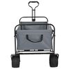 vidaXL Trolley Manevrabil Pliabil Manual Gri 89 x 63 x 96 cm