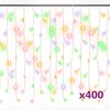 vidaXL Lumini de perdea tip gheață 400 LED-uri colorate 8 funcții 10 m