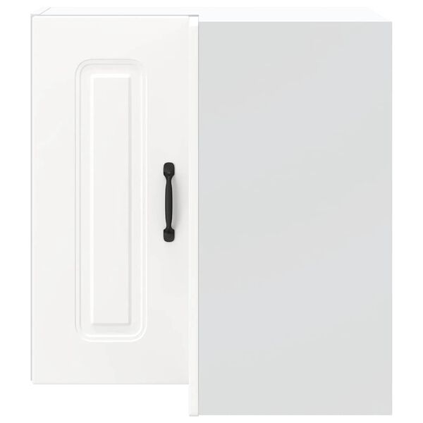 vidaXL Dulap de colț de bucătărie „Kalmar” lemn prelucrat alb