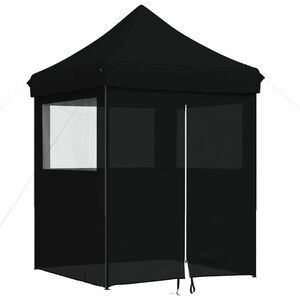 vidaXL Cort pentru Petreceri Negru 200 x 200 x 306 cm Material Oxford