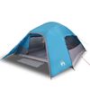 vidaXL Cort de camping cupolă pentru 4 persoane, albastru, impermeabil